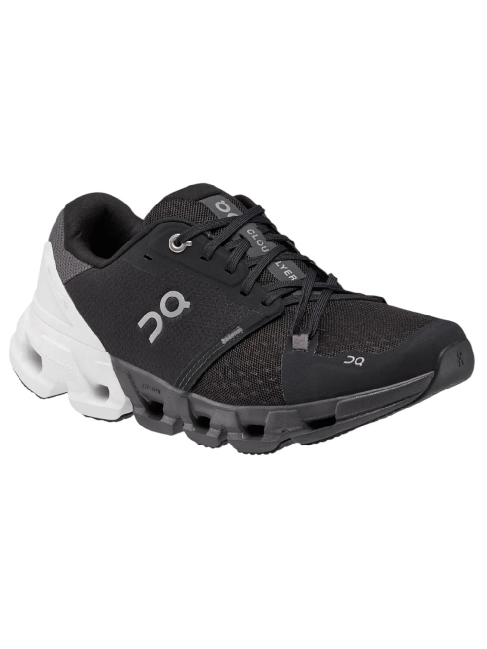 ON CloudFlyer 4 Running Shoes Womens 10 Black White Athletic Trainers Comfort